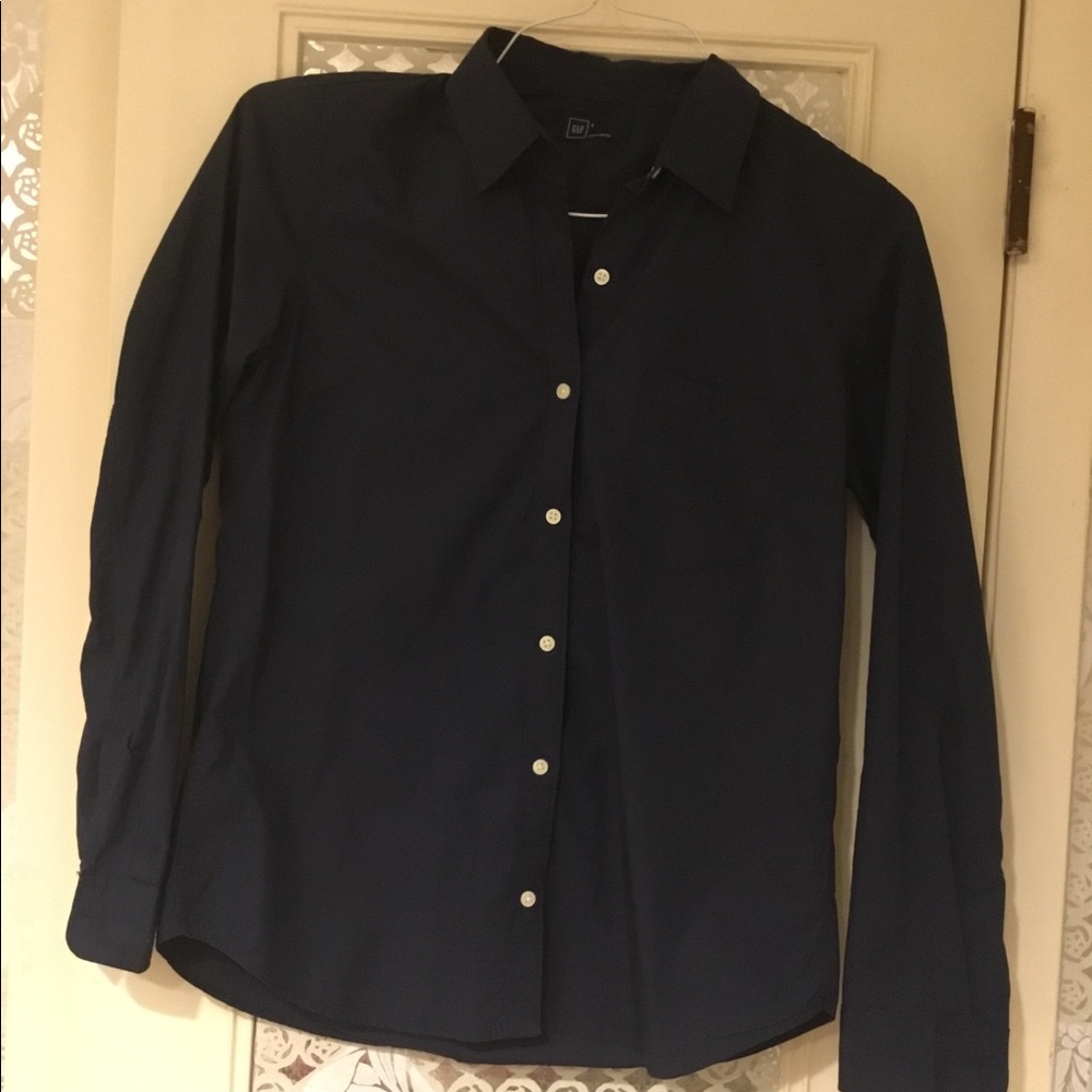 Gap Brand New Navy Button Blouse